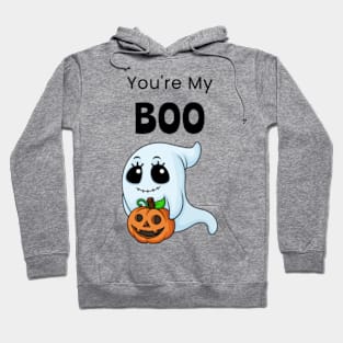 You Are My Boo - "You're My Boo" Spooky Ghost Design Hoodie